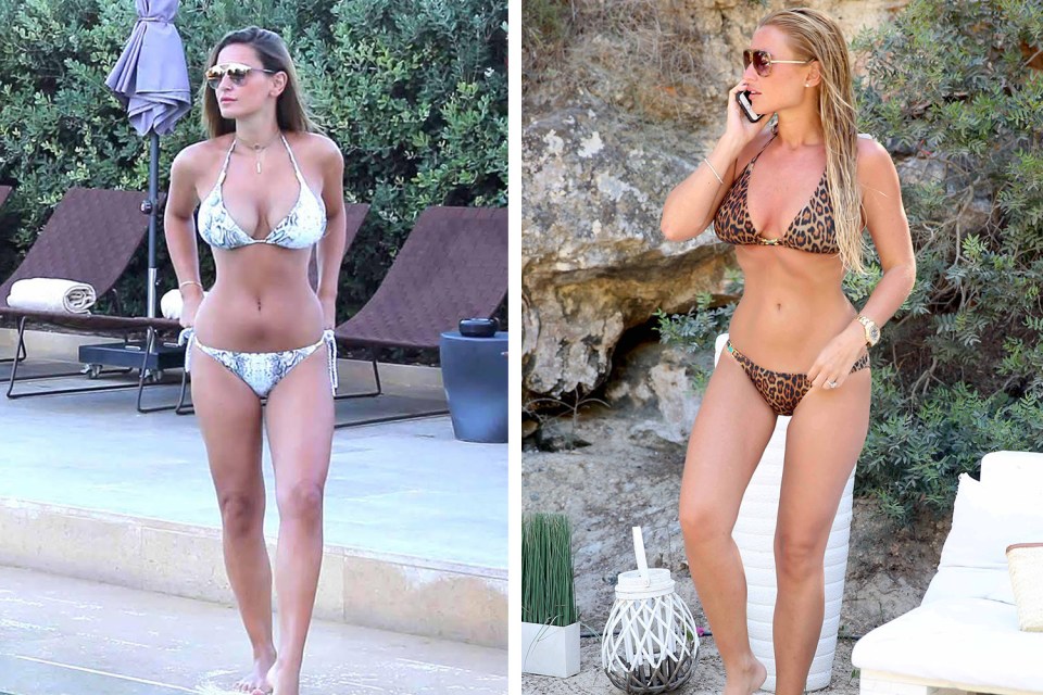  Sam and Billie Faiers show off their teeny tiny waists