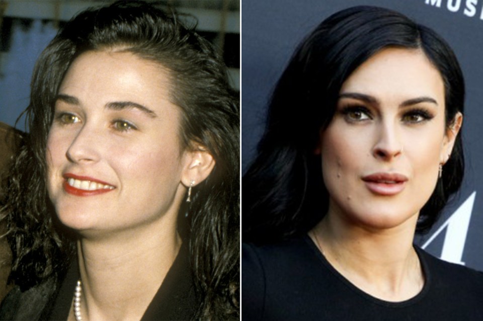 Demi Moore and Rumer Willis