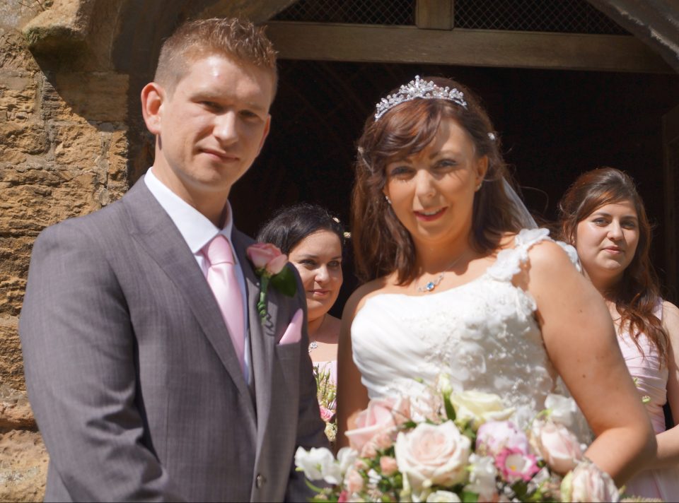  Kayleigh married childhood sweetheart Dave last July