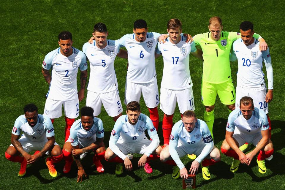  England were able to play in their usual white kit as Uefa's designated home team