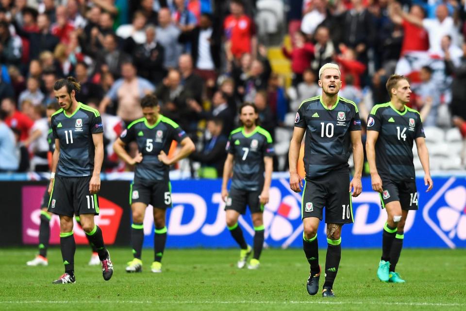  Wales' black kit couldn't help them hang on to their lead against England