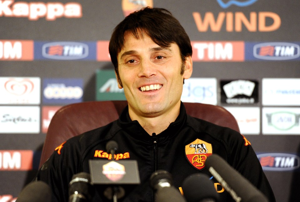  Vincenzo Montella was all smiles during his unveiling as Roma manager in 2011