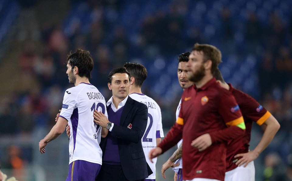  Vincenzo Montella has managed Fiorentina and Roma so far