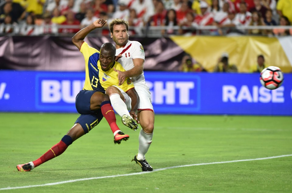 Enner Valencia halved arrears with his goal for Ecuador six minutes before half-time