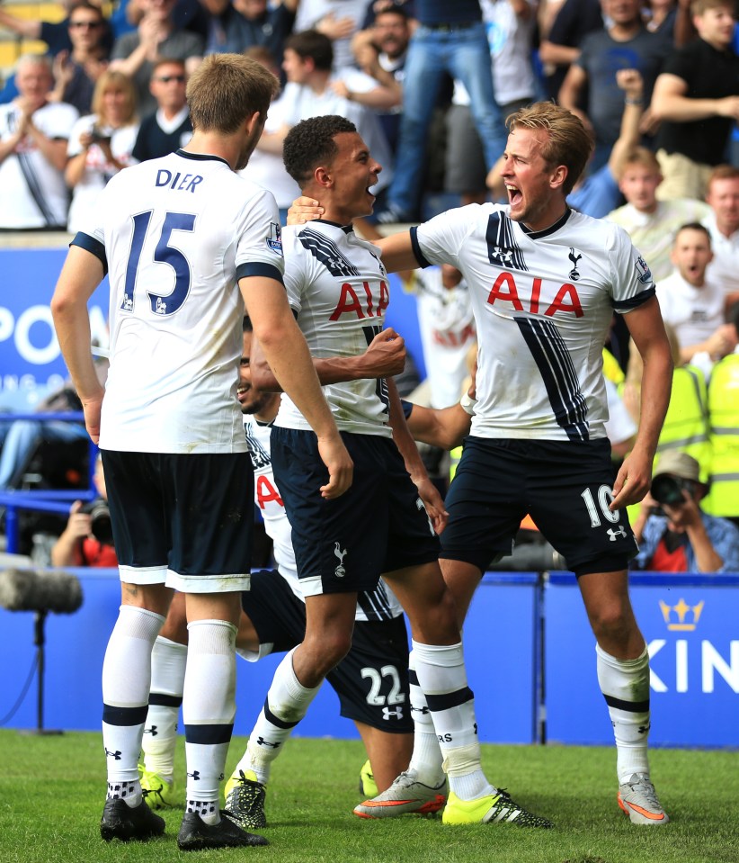  Tottenham trio Eric Dier, Dele Alli and Harry Kane are all in the top 40