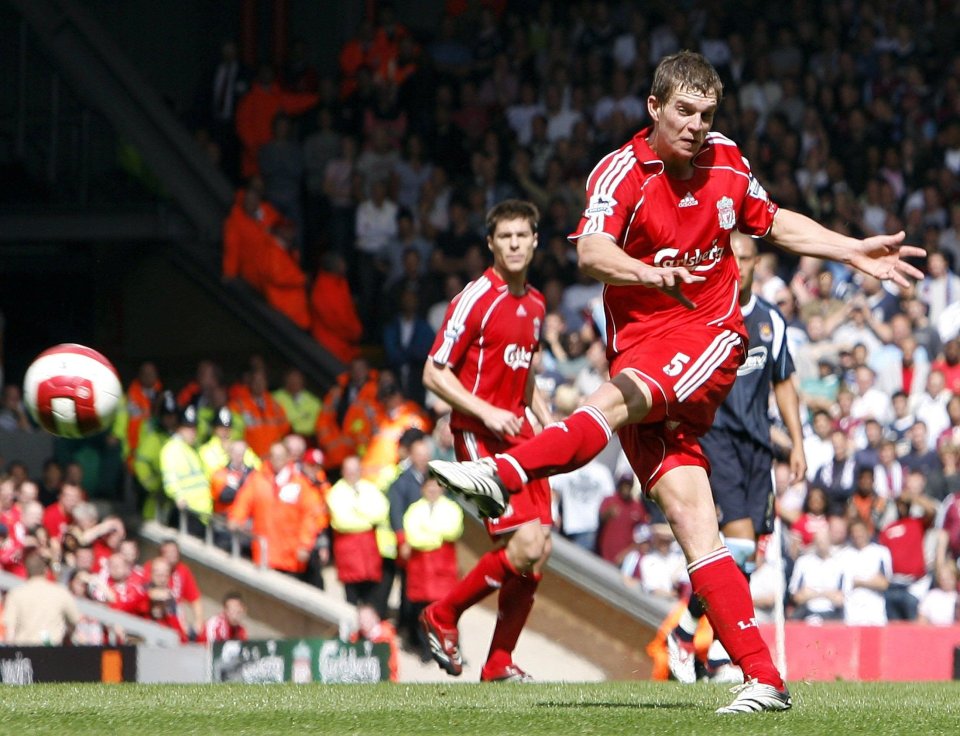 Daniel Agger earned a reputation for having an absolute hammer of a left foot, demonstrated by a number of long-range goals for Liverpool