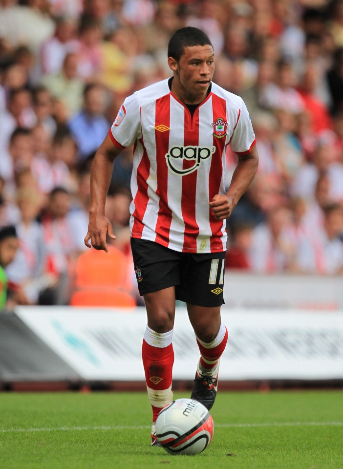  Alex Oxlade-Chamberlain before he followed Theo Walcott to the Emirates