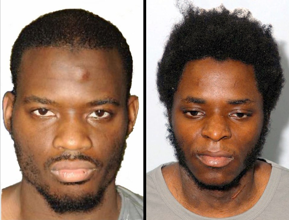  Lee Rigby's killers Michael Adebolajo (left) and Michael Adebowale (right)