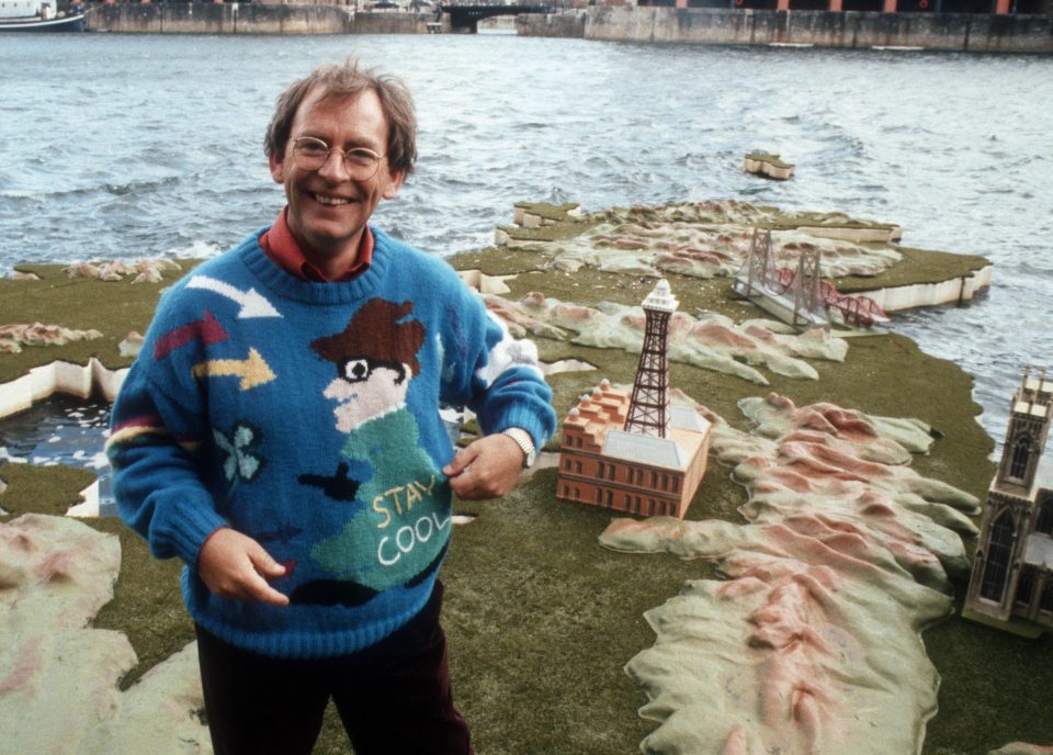  Fred Talbot became known for his colourful jumpers as he told the weather from a floating UK map on This Morning