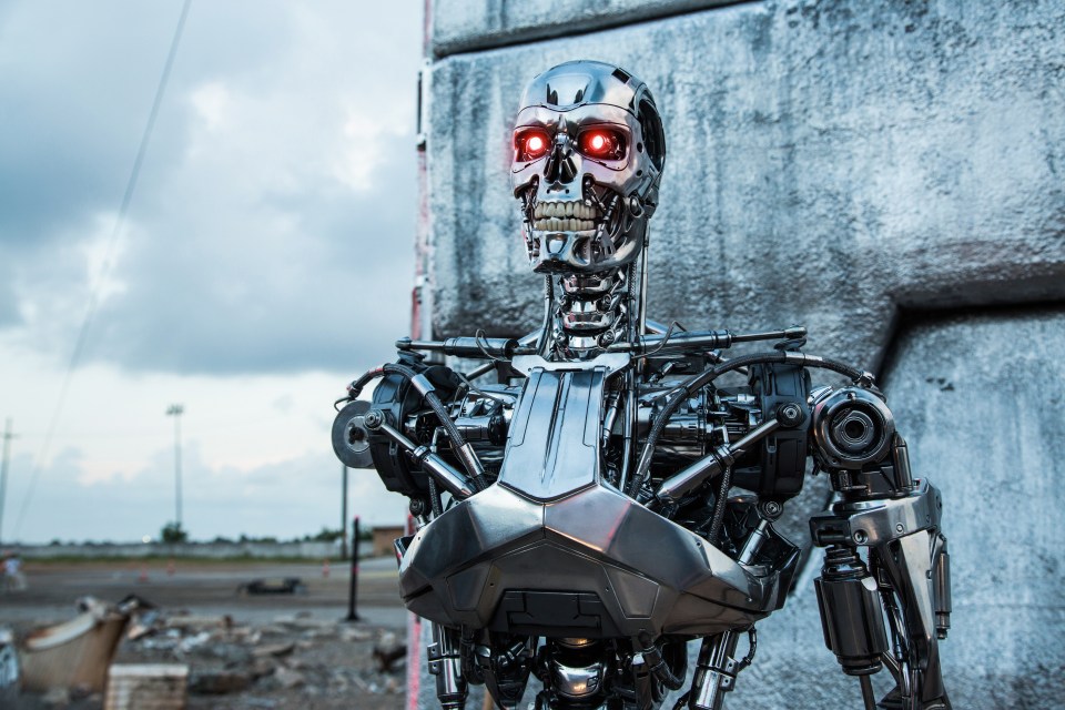 Terminators are the most famous fictional example of a humanoid machine