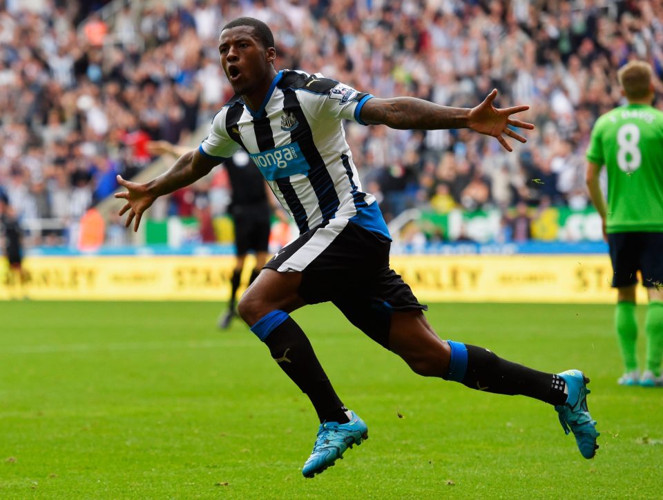  Dutch midfielder Georginio Wijnaldum scored 11 times in his debut season with Newcastle after his £14.5million move from PSV Eindhoven last summer