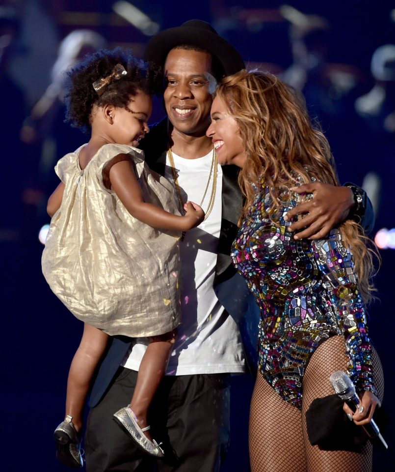 Family fortune... power couple Jay Z and Beyonce with daughter Blue Ivy 