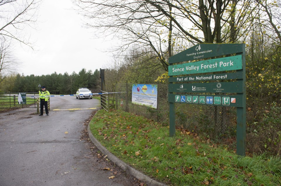  Scene ... grim location where Kayleigh's body was found after attempting to flee her attackers