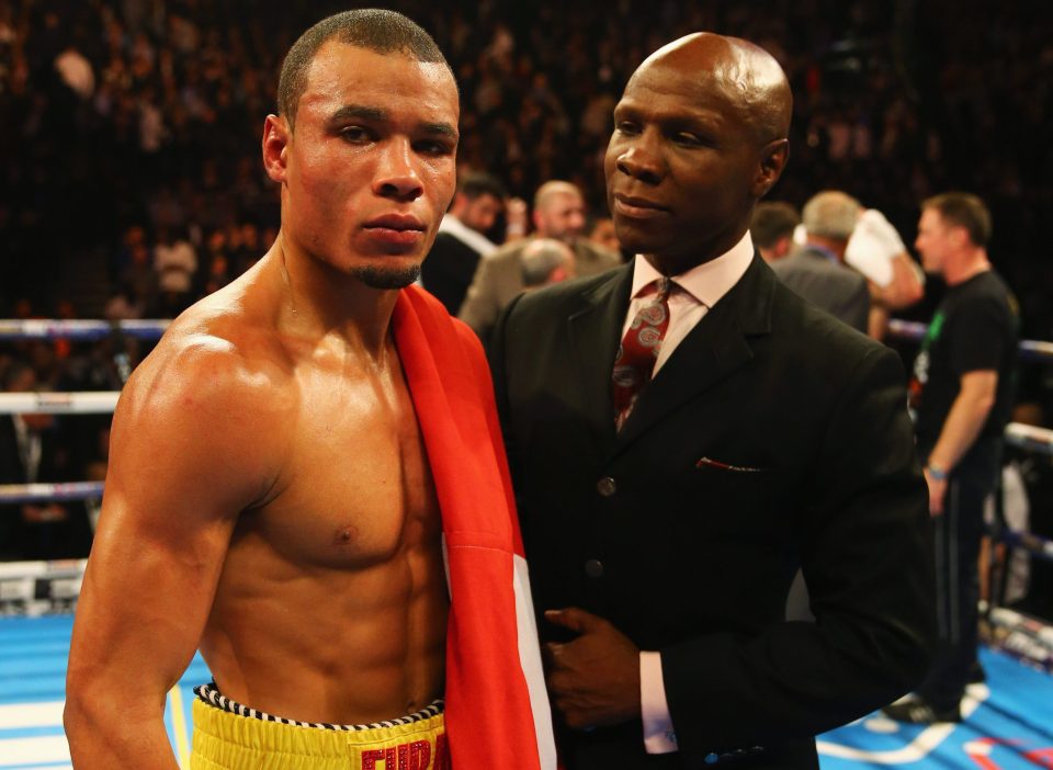  Chris Eubank Jr with father Chris Euibank after his win over Gary O'Sullivan