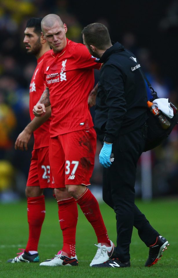  Liverpool defender Martin Skrtel was hampered by injury during last season