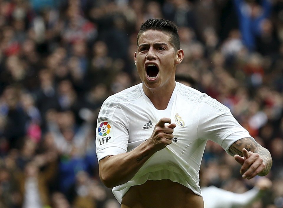  James Rodriguez is a target for Manchester City, Chelsea and Paris Saint-Germain