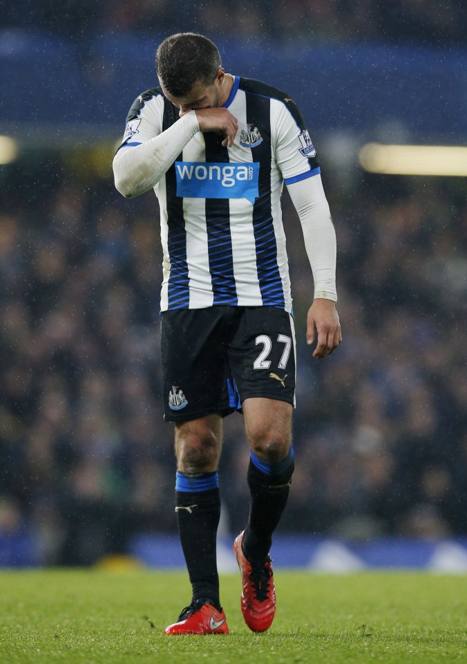  Steven Taylor's career has ended on a low note with Newcastle being relegated