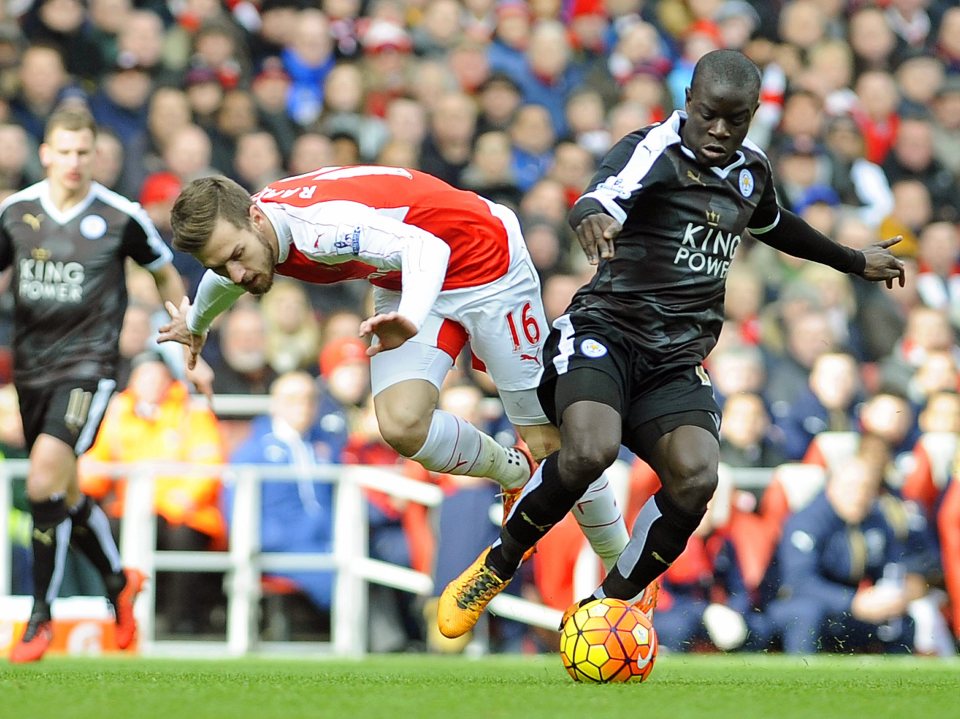  N'Golo Kante played a key role in helping Leicester win the Premier League title