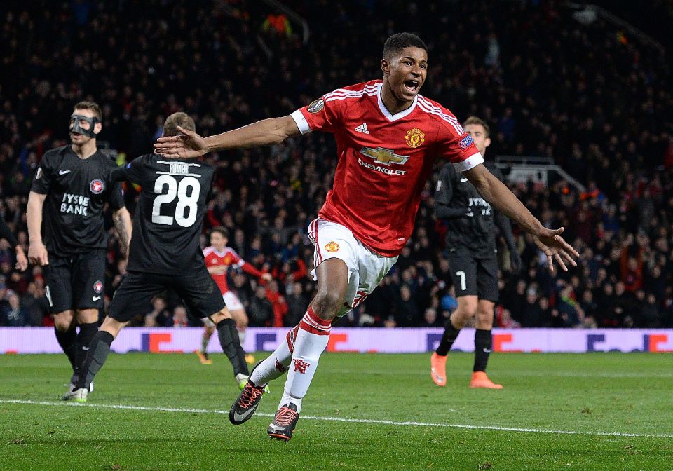  Marcus Rashford exploded onto the scene with a stunning brace against FC Midtjylland after starting only due to last-minute injury to Anthony Martial