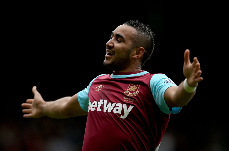  Dimitri Payet struck nine goals for West Ham  during sensational season