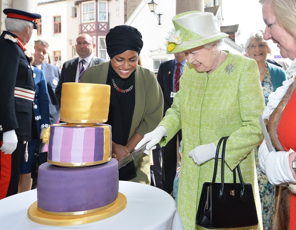 Proud moment...Nadiya was asked to bake the Queen's 90th birthday cake 