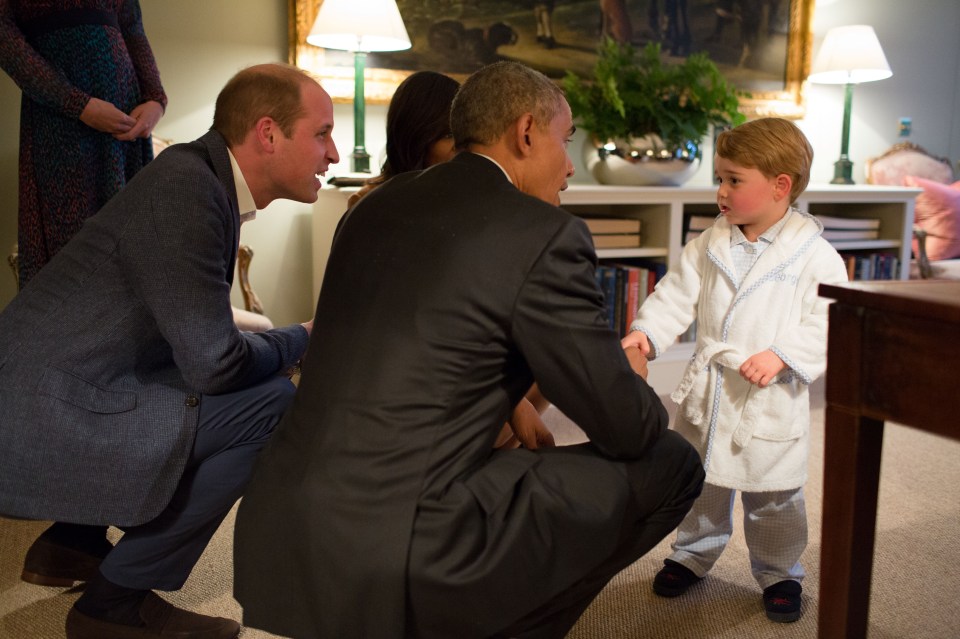 Prince George meets Obama