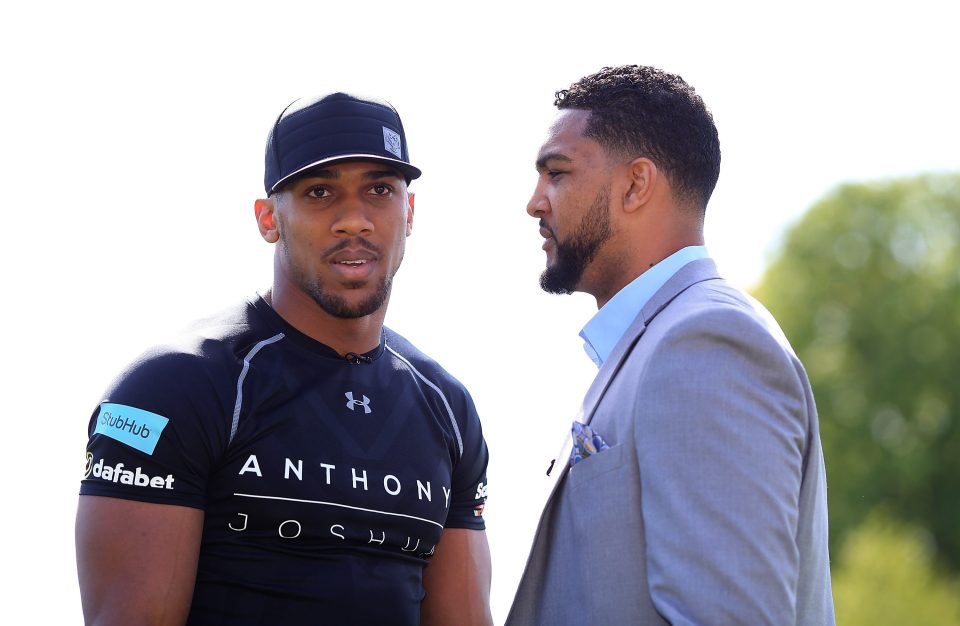 Anthony Joshua takes on American Dominic Breazeale at London's O2 Arena