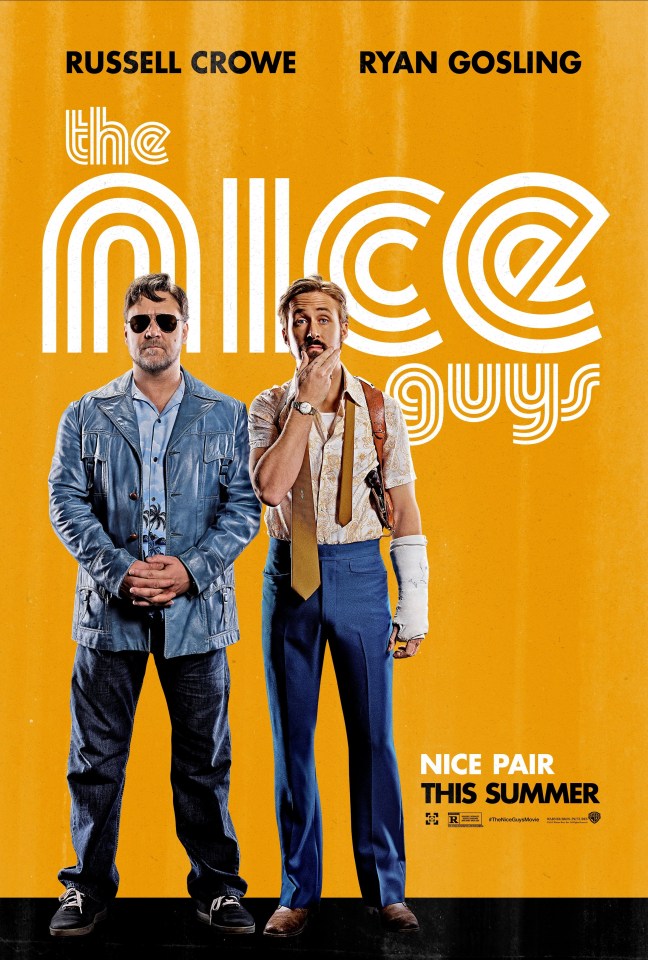 Ryan Gosling stars in his latest movie The Nice Guys alongside Russell Crowe.