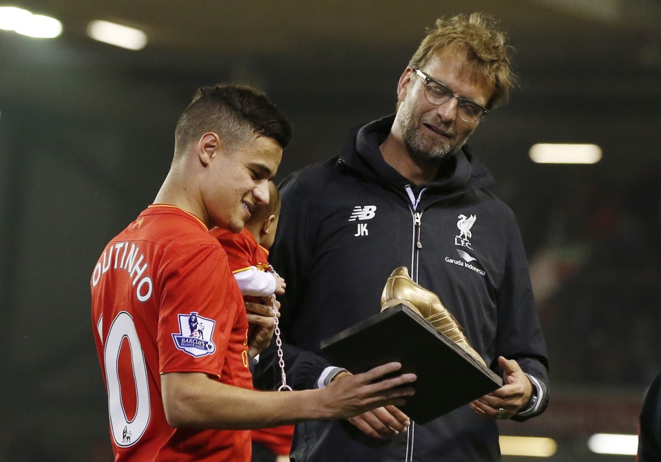 Klopp has been boosted by Philippe Coutinho saying he'll stay