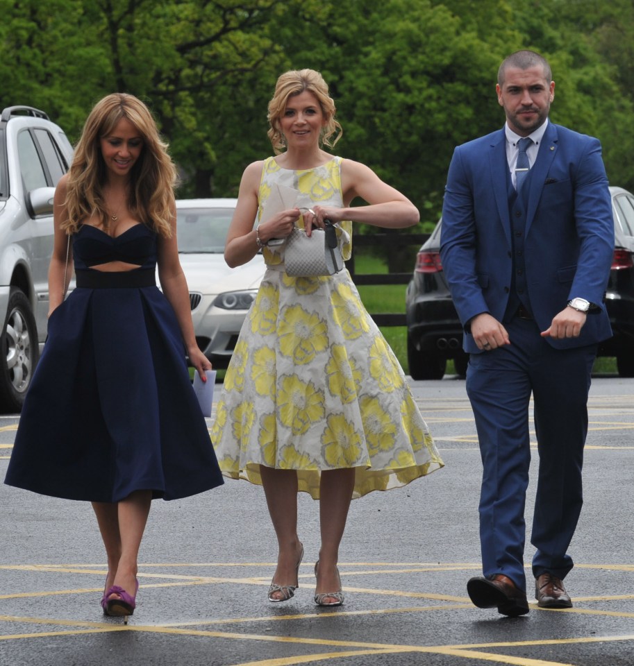 Corrie stars at Cath Tyldesley's wedding