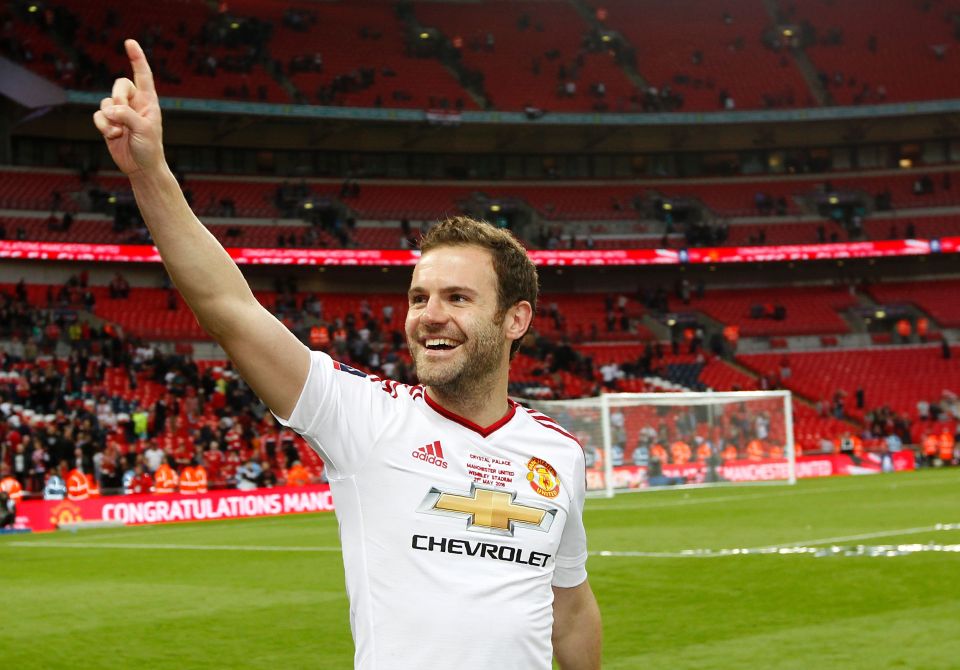  Juan Mata could have waved goodbye to the Manchester United fans inside Old Trafford for the final time as he is linked with a move to Everton