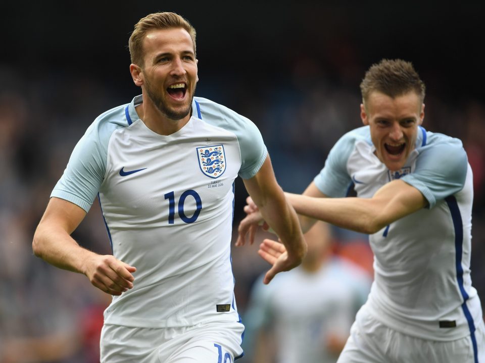  Harry Kane and Jamie Vardy appear certain to start in a front two