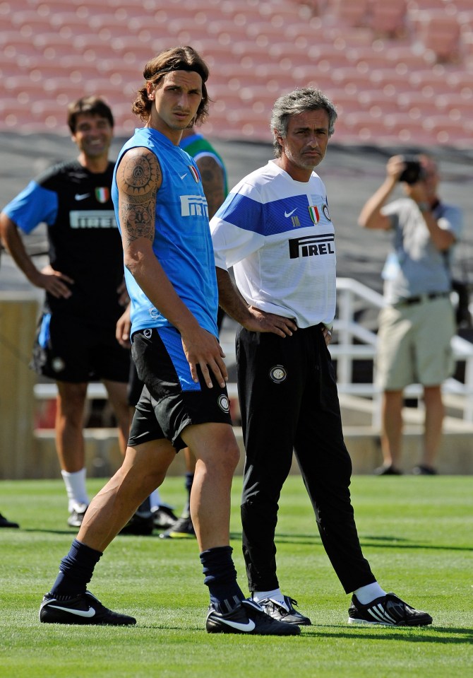  Jose Mourinho worked with Zlatan Ibrahimovic at Inter Milan and wants a reunion