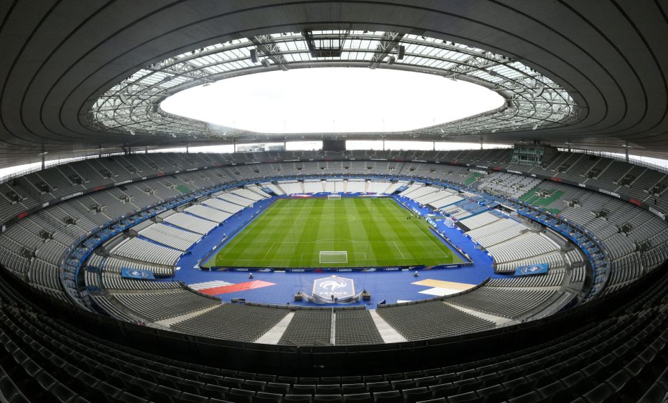 The Stade de France in Paris will host the opening ceremony one hour before the first game of the tournament - France against Romania