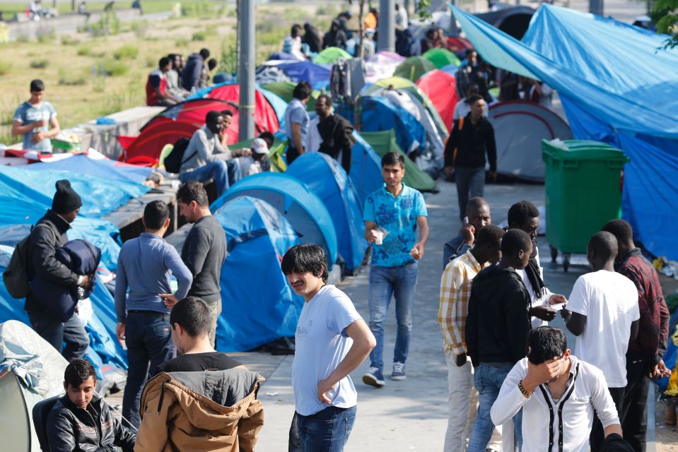 Refugees made makeshift homes in the area but were moved on due to health concerns