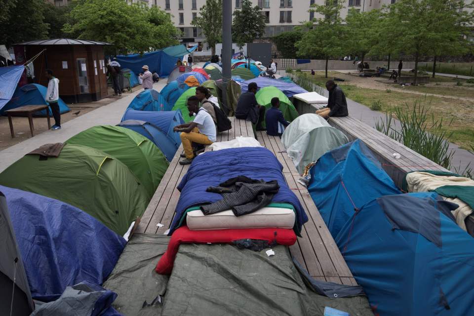 Thousands of people had made the area their home