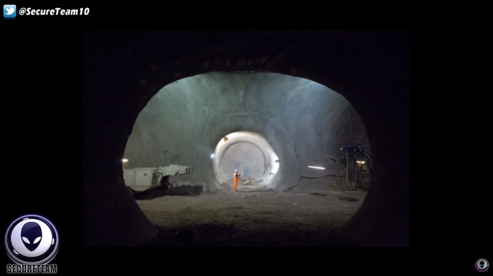  A look inside the tunnels running below the airport