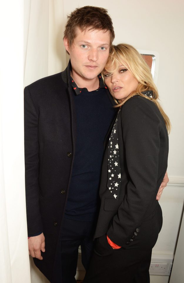  Younger love . . . supermodel Kate Moss with Nikolai