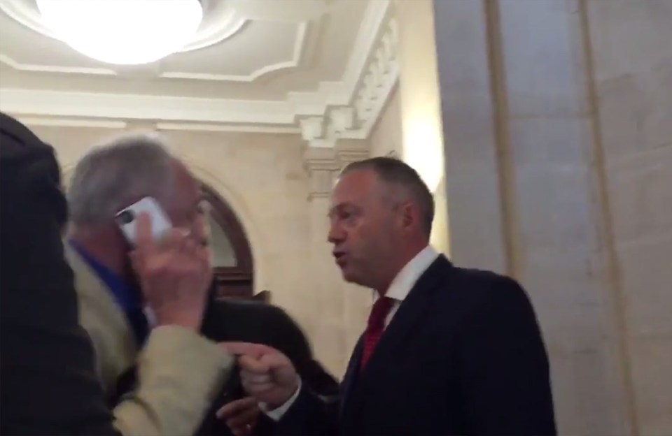  Mr Mann chased down Ken Livingstone in Westminster and criticised him on camera