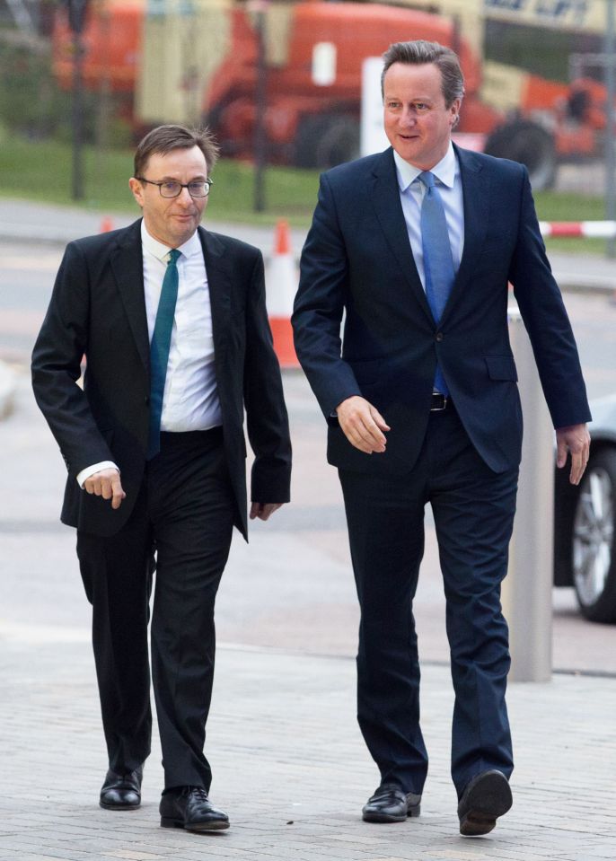  The calm before the storm: David Cameron pictured arriving at the Sky News studio before the televised debate where he faced angry members of the public