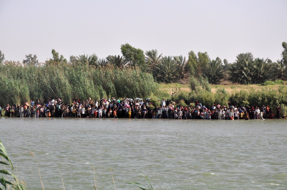  Some people have even been swimming across the 300m-wide Euphrates to escape the besieged city