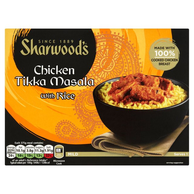 Sharwood’s Chicken Tikka Masala with rice