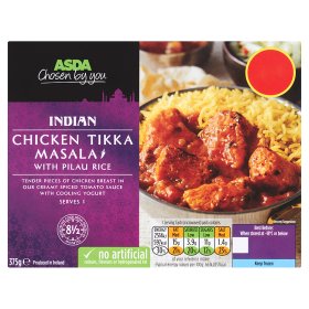 ASDA Indian Chicken Tikka Masala with rice