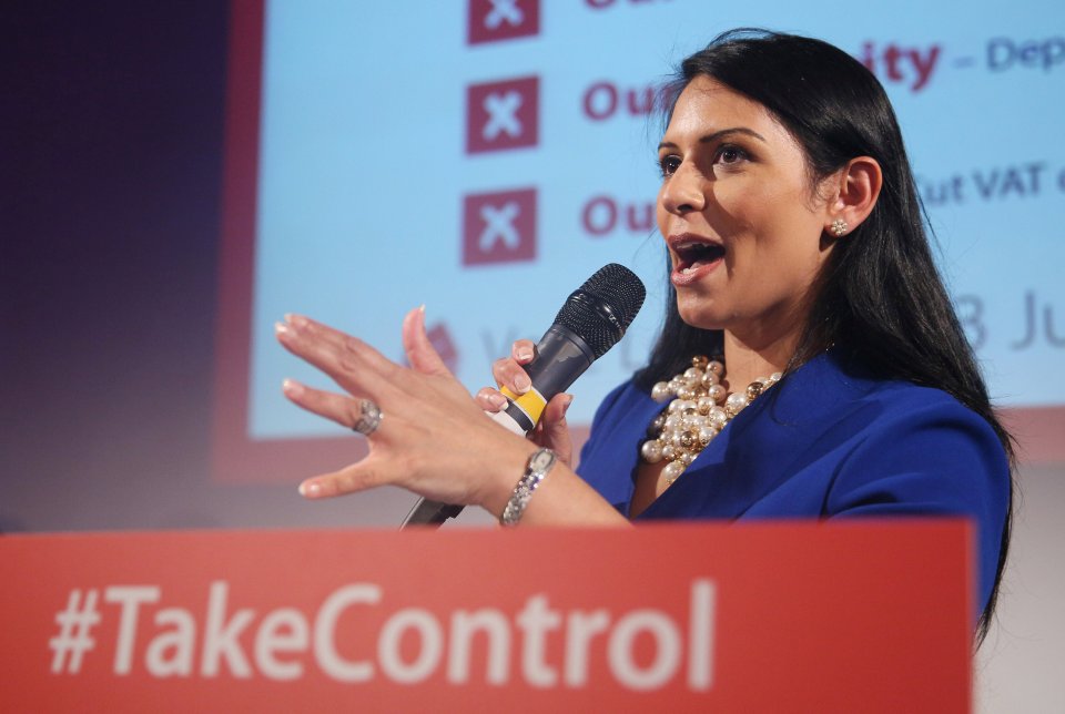  Brexit campaigner Priti slams Remainers' lack of faith in the strength of Britain