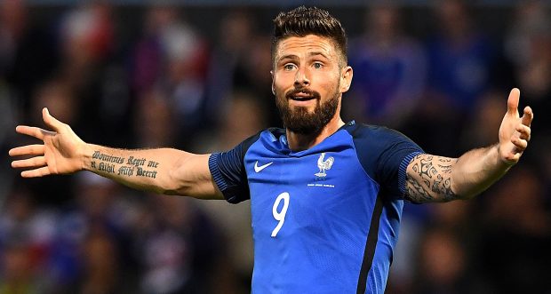 Giroud thanked France for keeping his spirits up whilst Arsenal were flagging