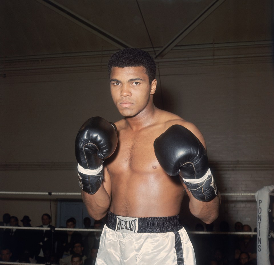  1963 . . . training for Henry Cooper bout