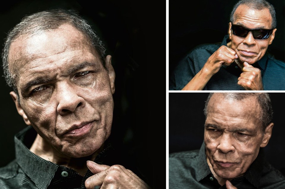  Dignity in final portrait . . . Muhammad Ali stares defiantly into the camera