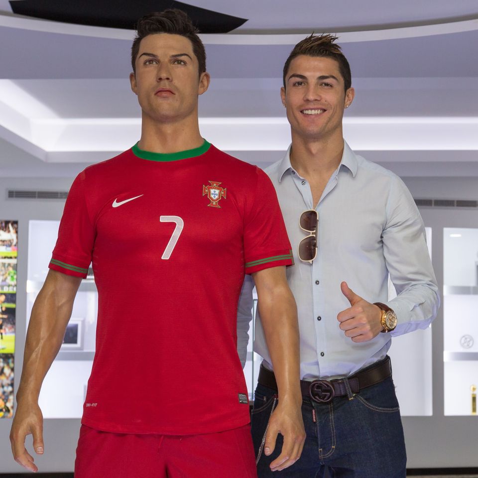 Ronaldo has two waxwork's at this own museum in Portugal