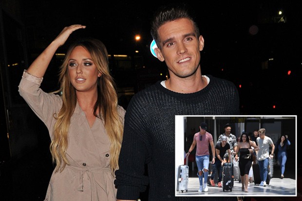 Gaz Beadle sent Charlotte Crosby a tweet to tell her to join the rest of the cast in Magaluf