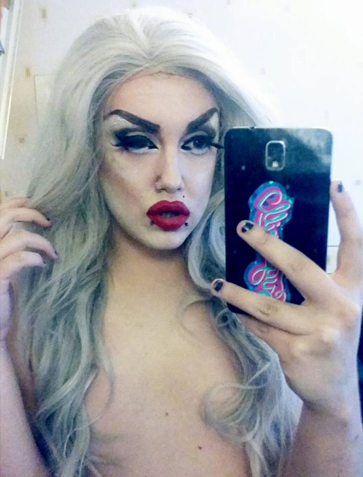  Defiant Irvine, 22, from Aberdeen, who also works as a waiter, said: 'It’s a drag show. It’s supposed to cause offence'